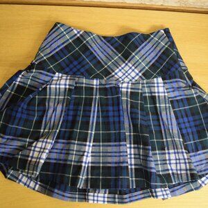 High Waist Plaid Pleated Academia Cheerleaders Mini Skirt Size 2 Used Y2K Preppy